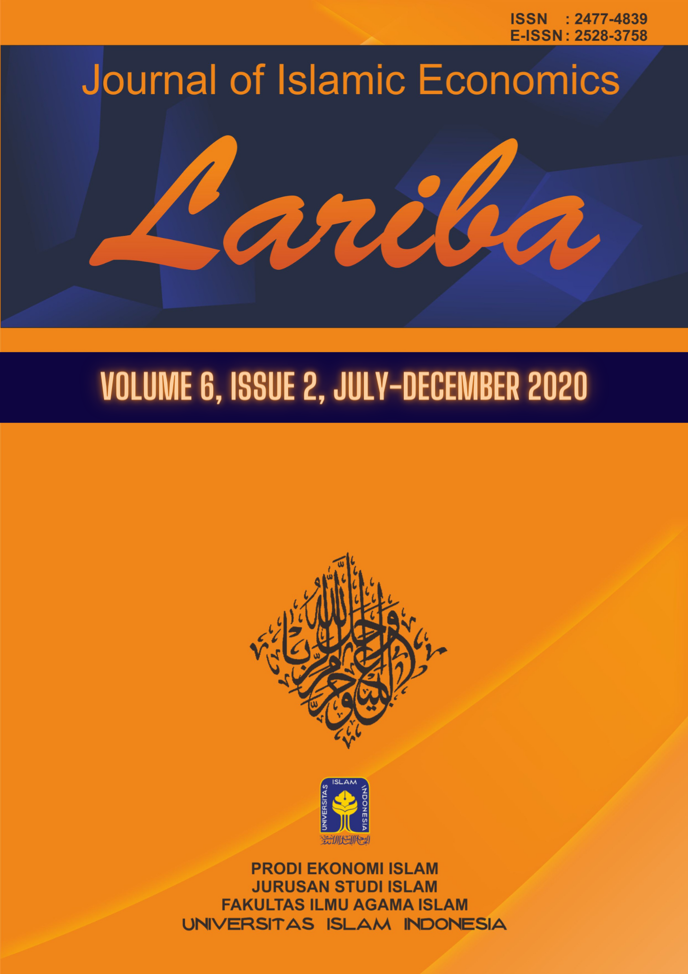 Cover JIELariba Volume 6, Issue 2, July-December 2020