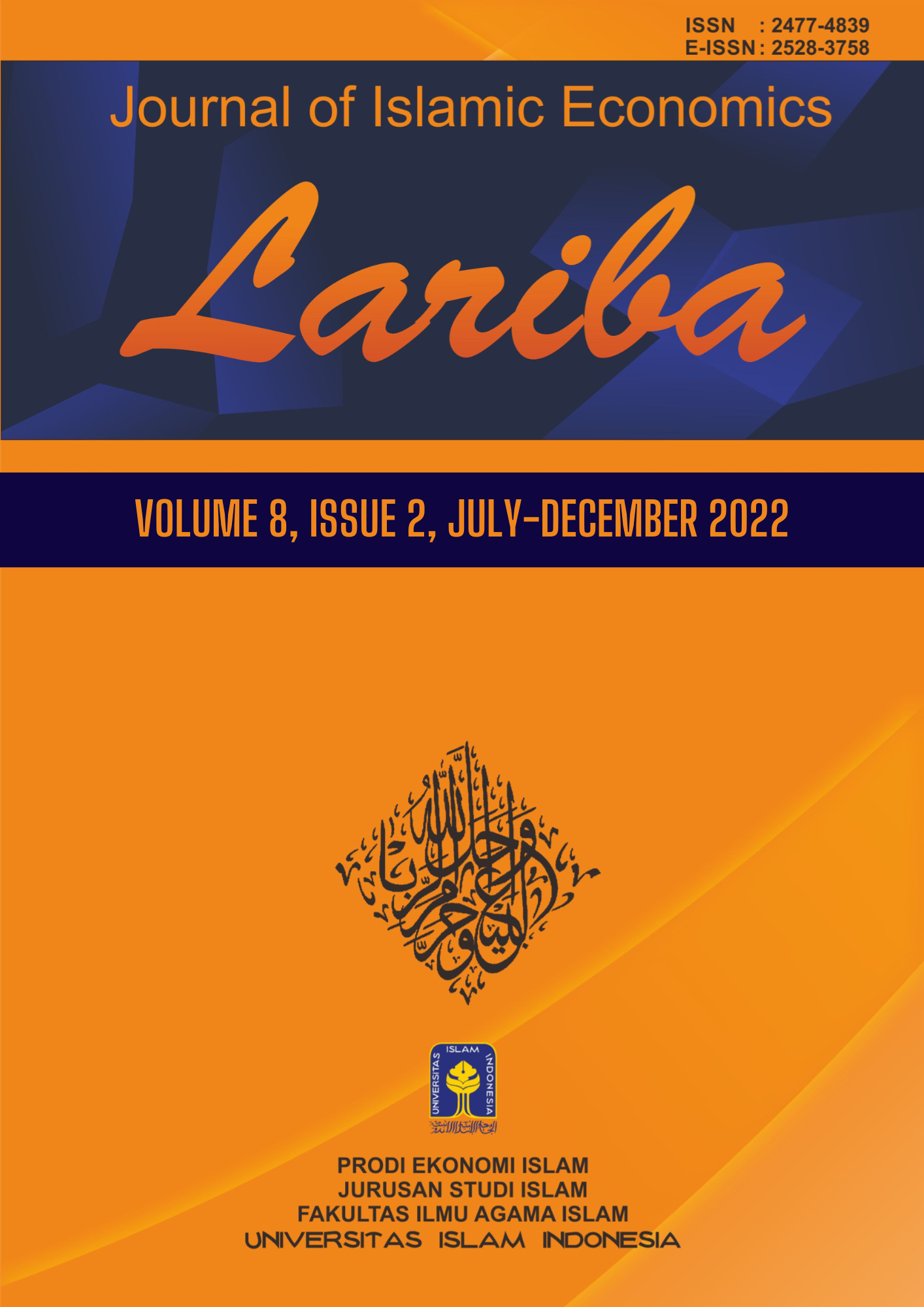 Cover JIELariba Volume 8, Issue 2, July-December 2022