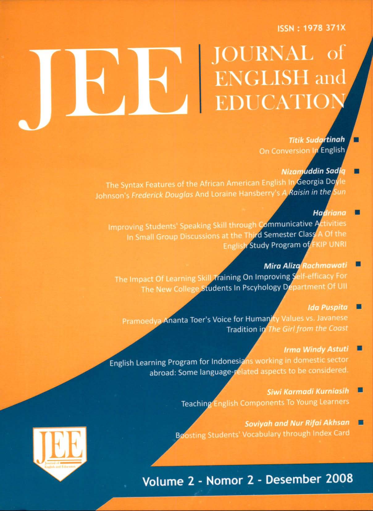 journal of english and education